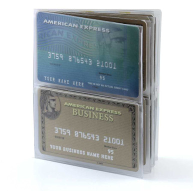 Set Of 2 Double High Hipster Wallet Inserts - Clear Credit Card Holders