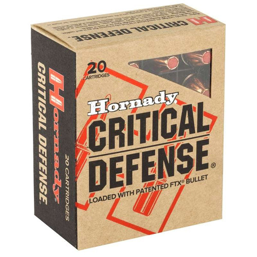 HORNADY CRITICAL DEFENSE 45ACP 185GR FTX 20RD BX 200RD CASE