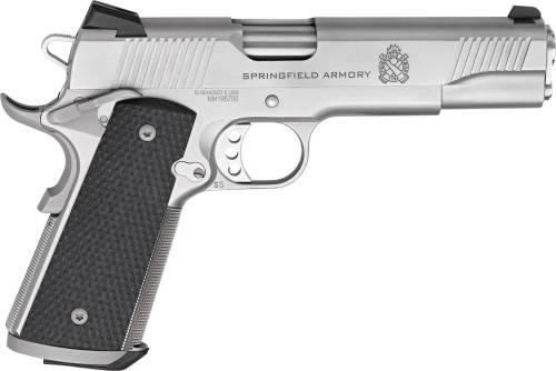 SPRINGFIELD ARMORY 1911 TRP OPERATOR 5" BBL STS, FIXED TRITIUM SIGHTS, 2-7RD MAGS