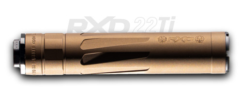 DEAD AIR RXD 22TI SUPPRESSOR .22 CAL 1/2"-28 XRF MUZZLE BRAKE BURNT BRONZE