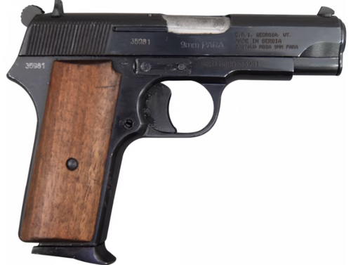 ZASTAVA M88A 9MM PISTOL NO SAFETY 8+1 CAPACITY