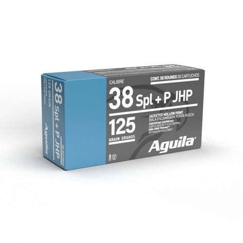 AGUILA 38 SPL JHP 125GR 50RD BOX 10 BXS PER CS