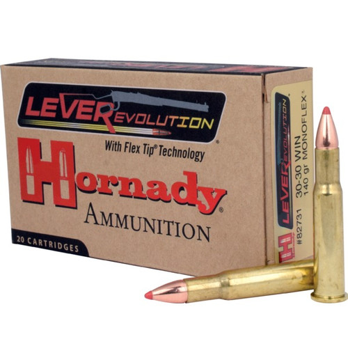HORNADY LEVERREVOLUTION 30-30 WIN 140 GR FTX 20RD BX 200RD CASE