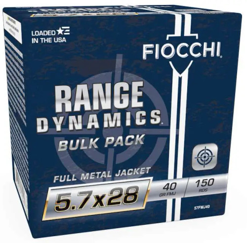 FIOCCHI 5.7X28 40G FMJ 150RD BX 450RD CASE