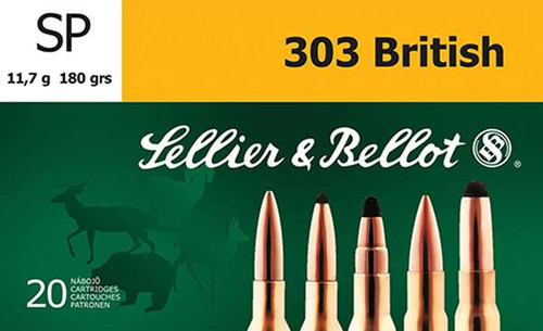 SELLIER & BELLOT 303BRITISH 180GR 20RD BOX 20 BOXES PER CASE