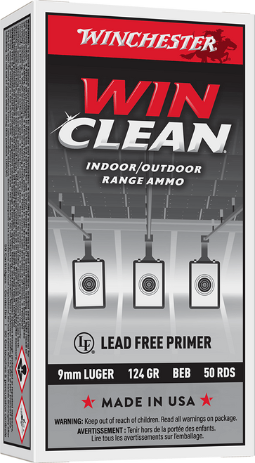 WINCHESTER 9 MM SUPER-X TARGET WINCLEAN 124 GR 50 RD/BX 10 BX/CS