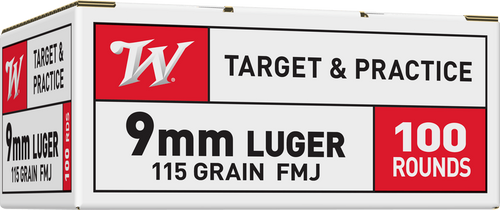 WINCHESTER USA 9MM 115GR FMJ 100RD BX 1000RD CASE