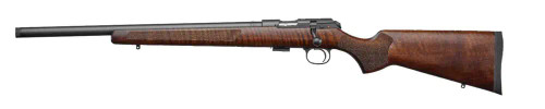 CZ 457 VARMINT LEFT HAND 22LR RIFLE, 20.5" BBL, VARMINT WALNUT STOCK 5RD MAGAZINE