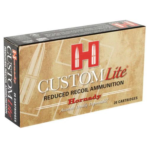 HORNADY CUSTOM LITE 308WIN 125G SST 20RD BX 200RD CASE