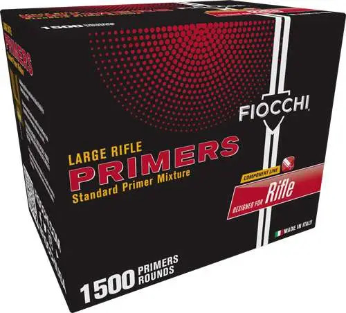 FIOCCHI PRIMERS LARGE RIFLE 1500CT BOX 12000CT CS
