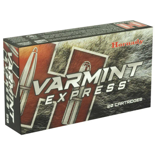 HORNADY VARMINT EXPRESS 22-250REM 50G VMAX 20RD BX 200RD CASE