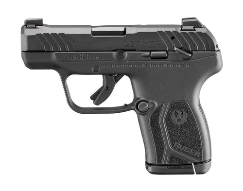 RUGER LCP MAX M.S. 380ACP 2.8" PISTOL BLACK, TRITIUM/WHITE FRONT SIGHT 1-10RD