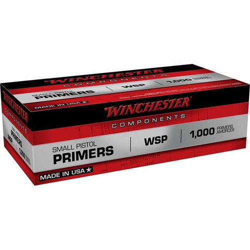 WINCHESTER SMALL PISTOL PRIMER 100RD BX 5000RD CASE