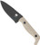 COBRATEC KING PIN TAN 4" FIXED BLADE