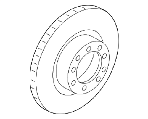 Disc Brake Rotor Front Right - Porsche (9P1-615-302-J)dubai