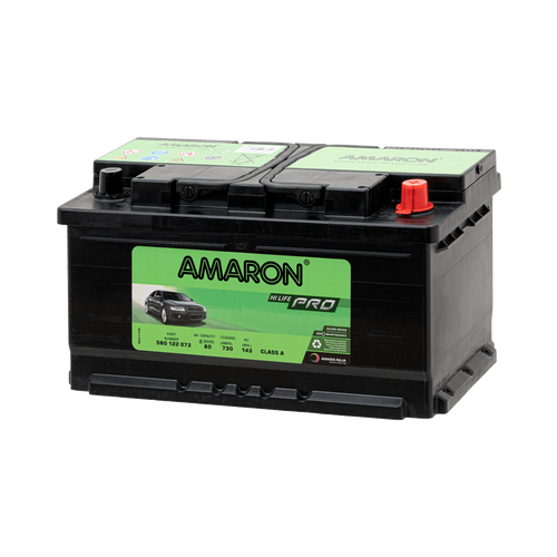 AMARON Car Battery Amaron DIN-80 ~80Ah 12V-UAE