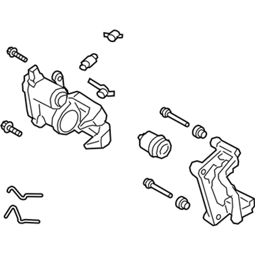 Hyundai CALIPER Kit-RR Brake,LH-UAE