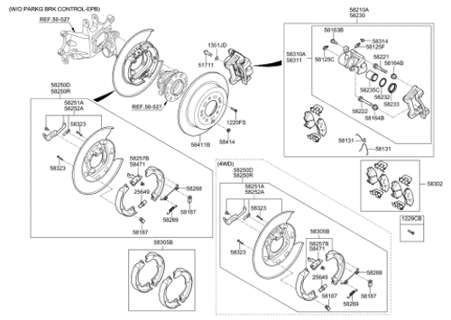 Hyundai 58310-D3A71 CALIPER Kit-RR Brake,LH-UAE