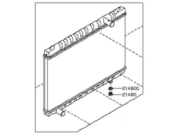 Nissan 214606RA0B RADIATOR ASSY-DUBAI