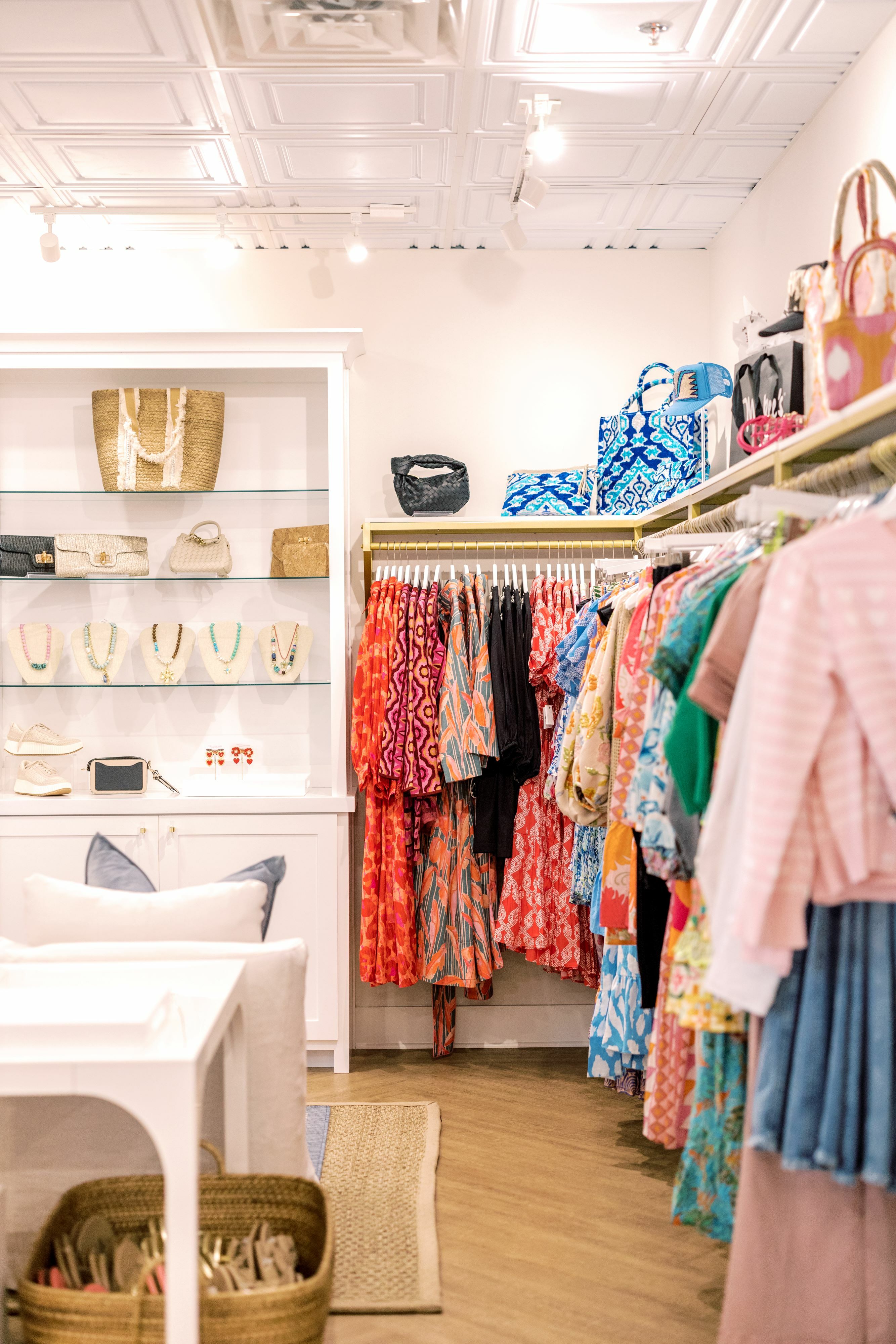 A sitting area within the Monkee's fashion boutique. 