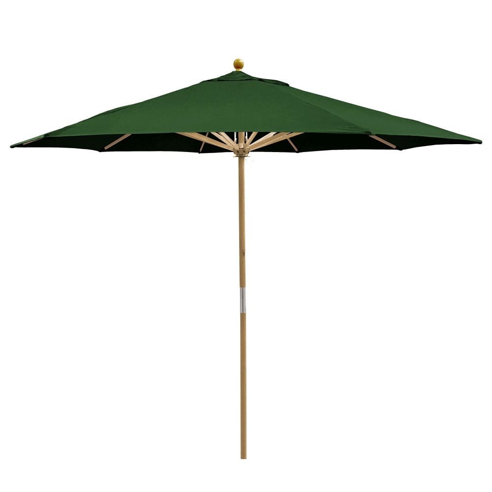 11 ft green patio umbrella 11' | Treasure Garden Market Umbrella The Sun is shining and the time is right to invite friends and family over for an outdoor lunch 11 Foot Wood Pulley Lift