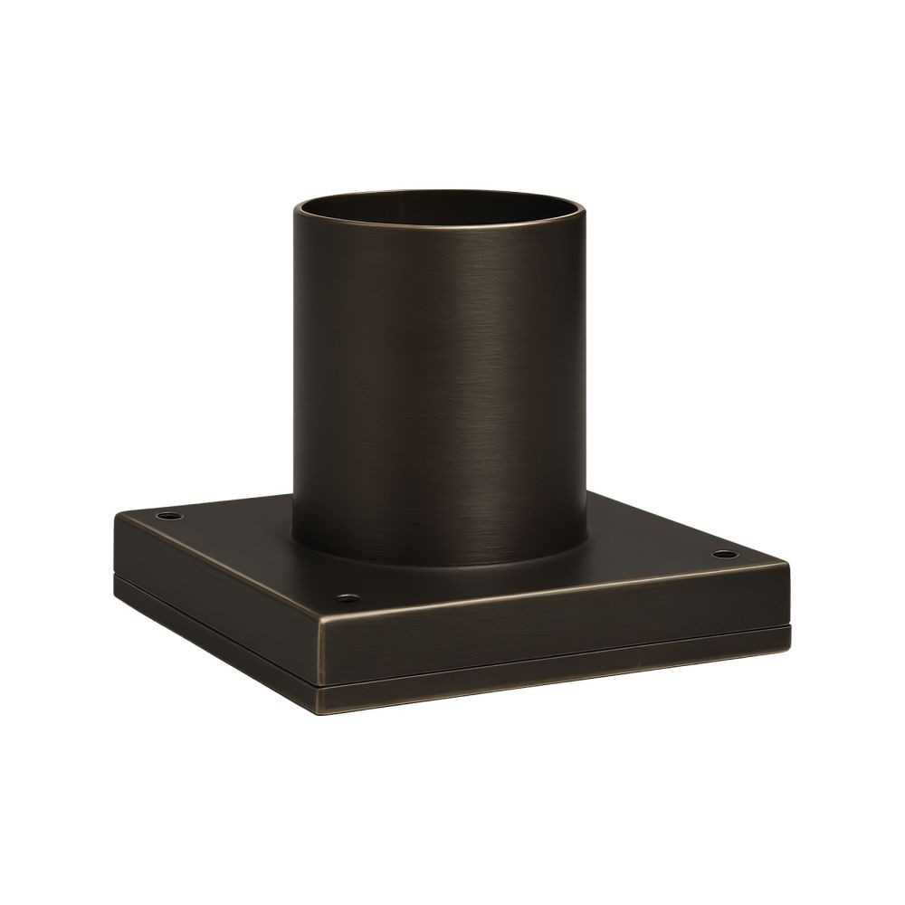 Outdoor Pier Mount Adapter 3.75 X 5.13 Inch Brass Traditions by Innovations - P-200
