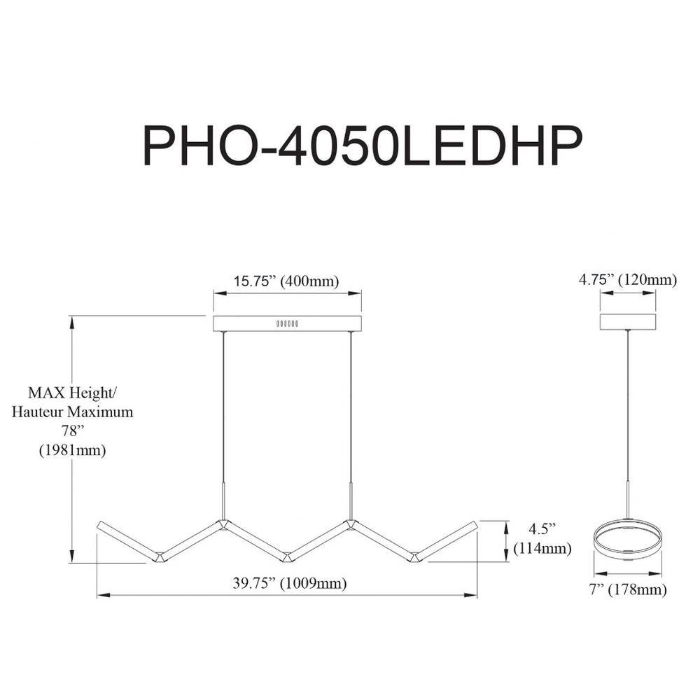 PHO-4050LEDHP-AGB | dimension