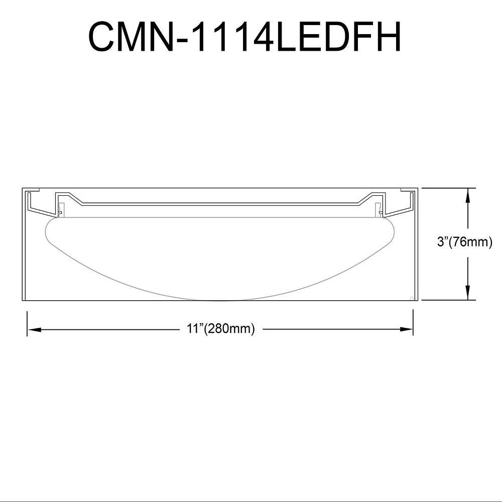 CMN-1114LEDFH-AGB | dimension