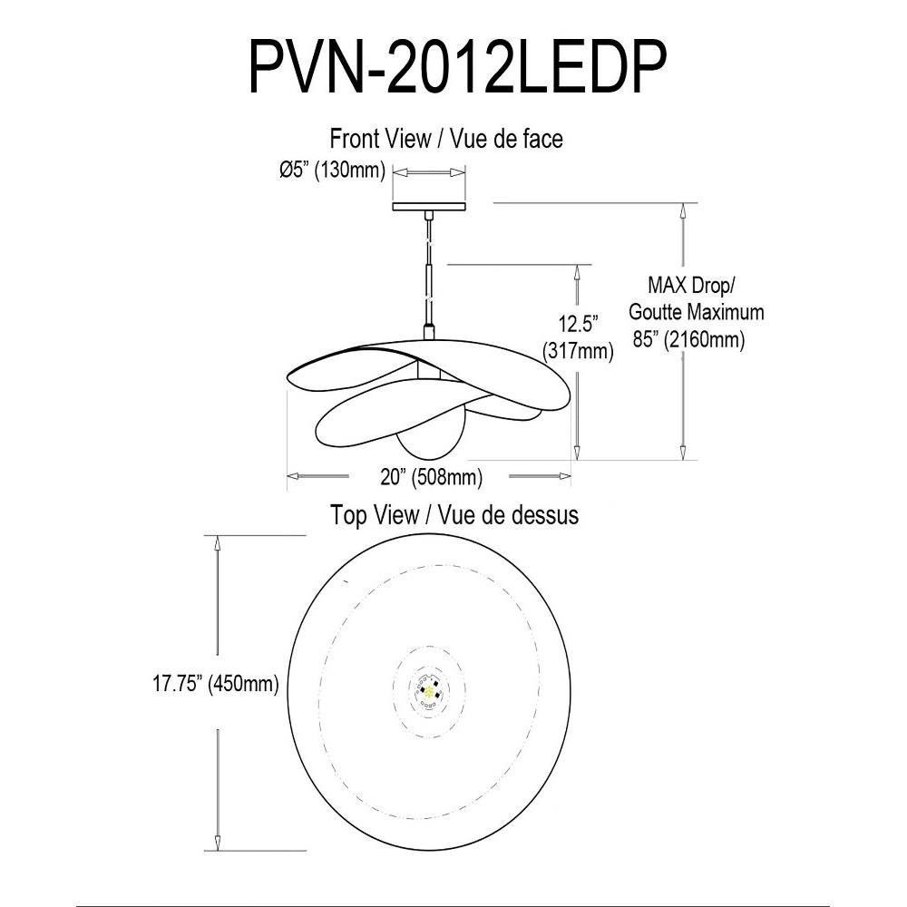 PVN-2012LEDP-MB-AGB | dimension