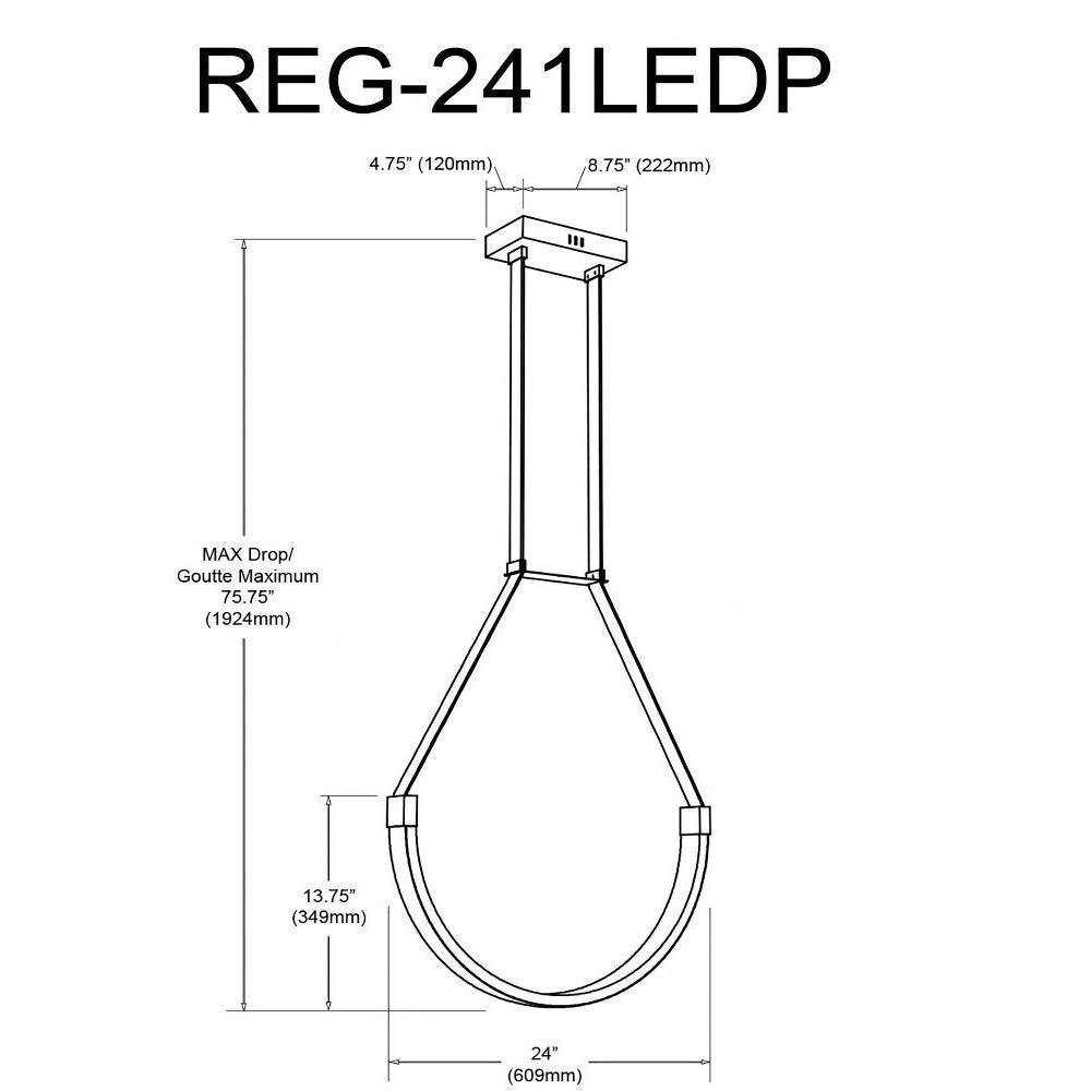 REG-241LEDP-MB | dimension