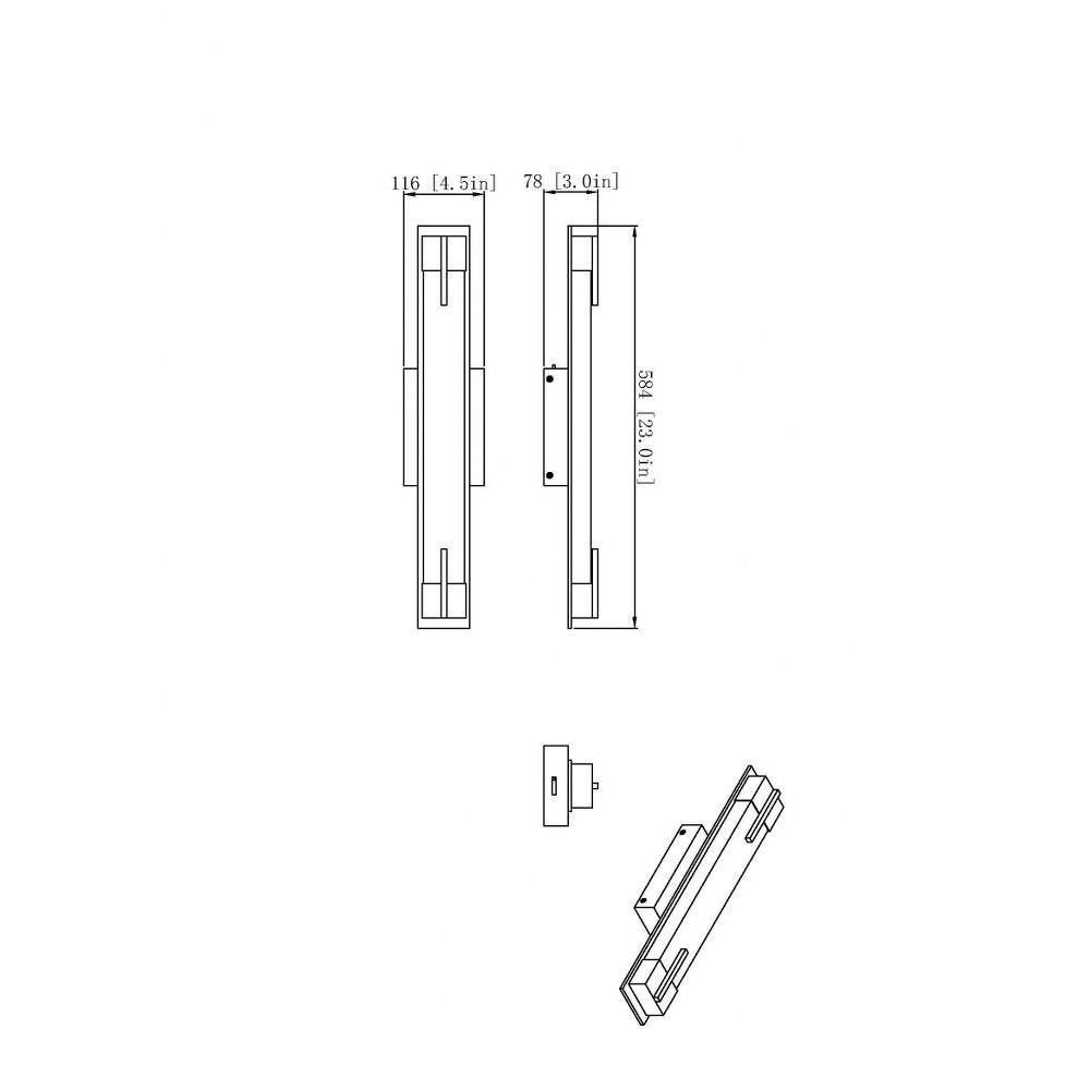 4100-23W-BN-LED | dimension