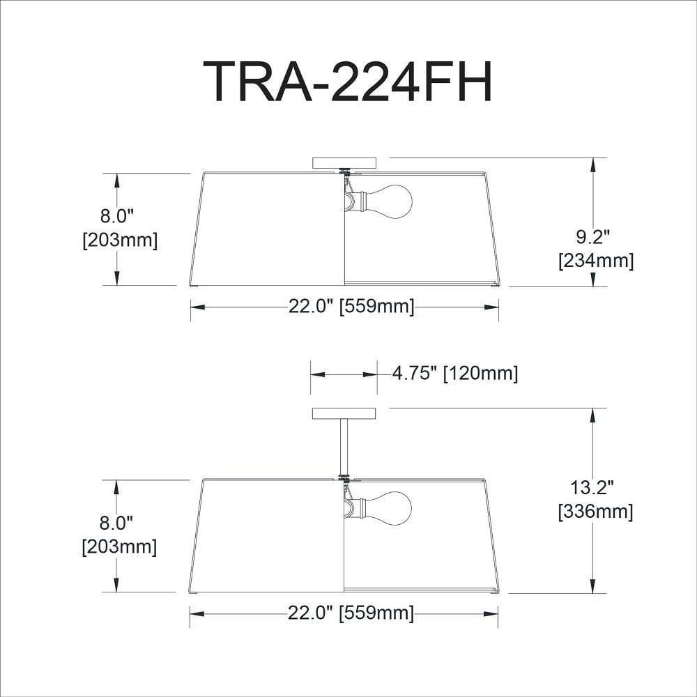 tra-224fh-bk-crm | dimension