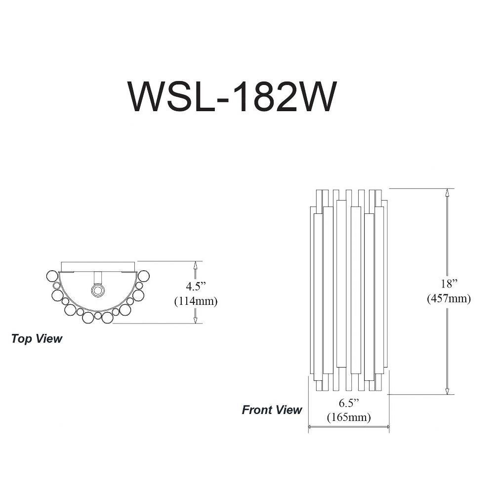 WSL-182W-AGB | dimension