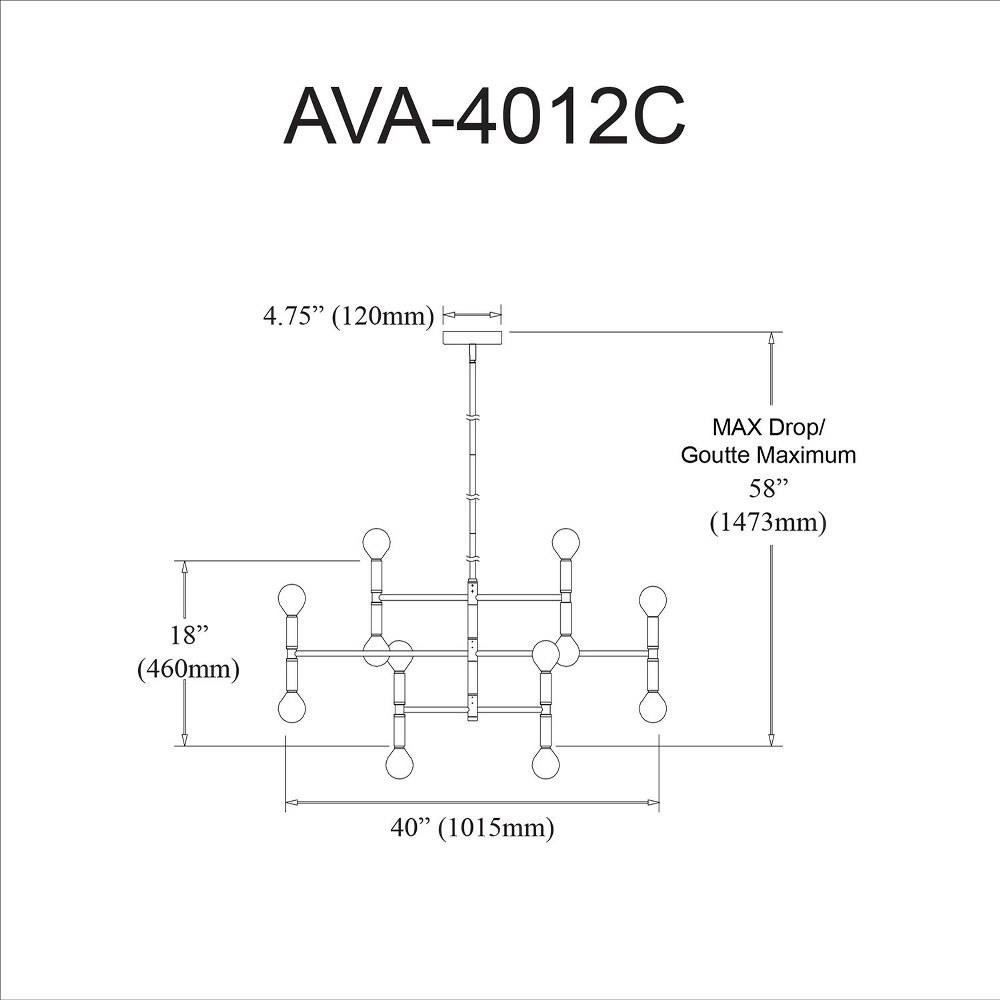 AVA-4012C-MB | dimension