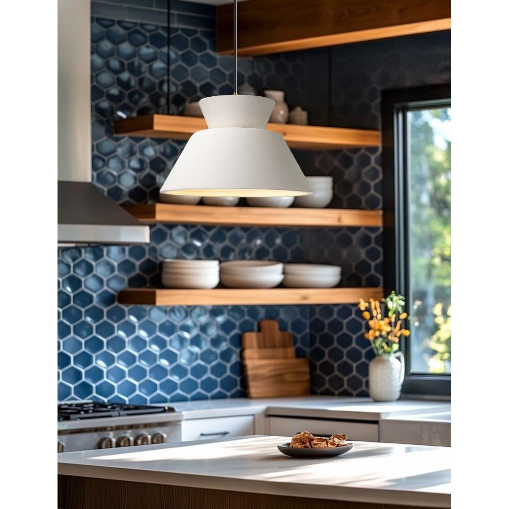Radiance 1 Light Trapezoid Pendant by Justice Design - CER-6420