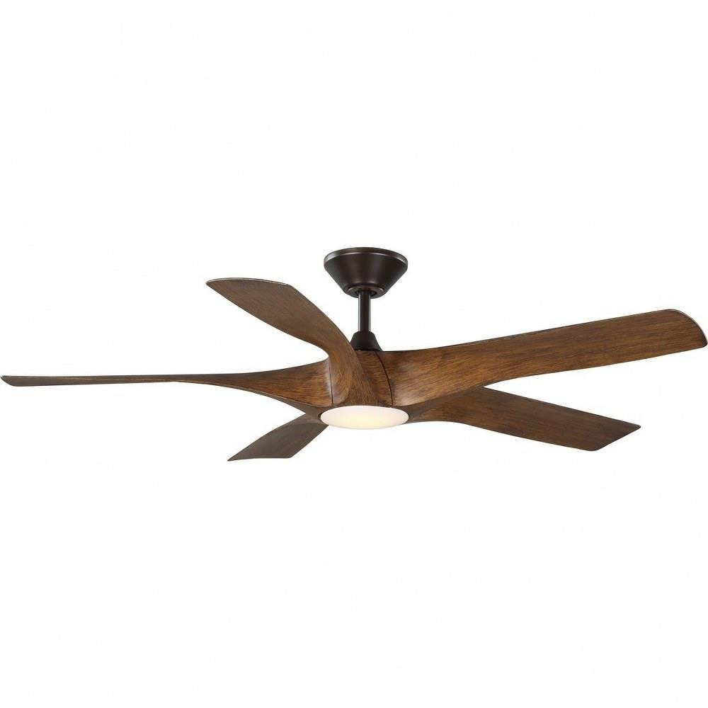 Vernal 60 Inch 5 Blade Ceiling Fan with Light Kit by Progress
