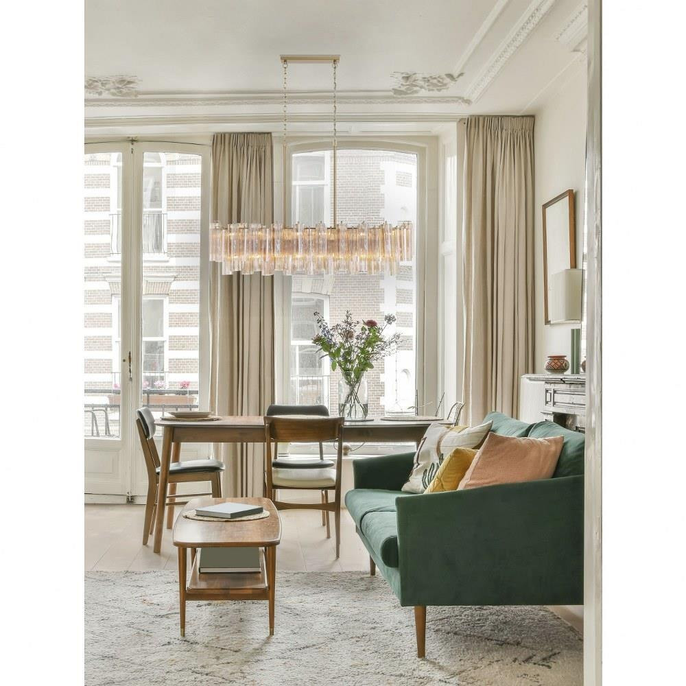 Addis 14 Light Oversized Linear Chandelier by Crystorama - ADD-317