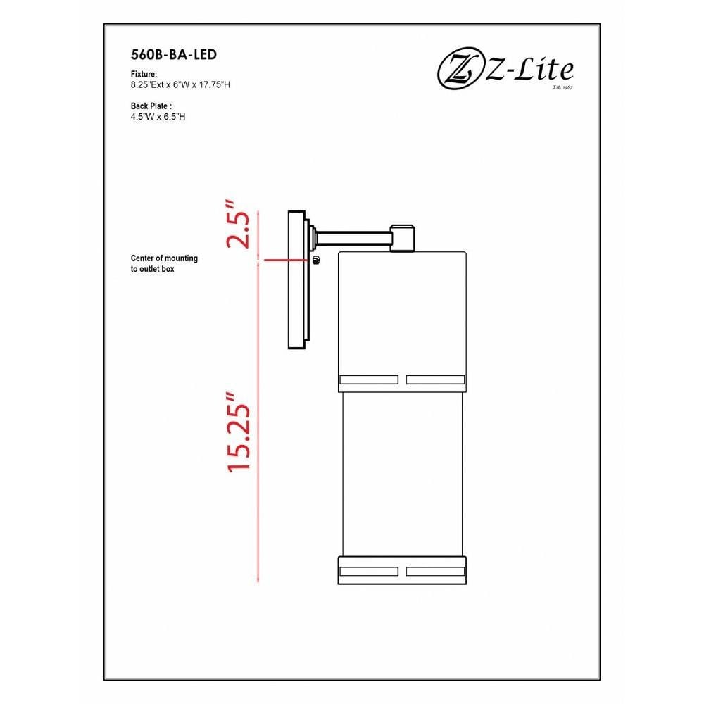 560B-BK-LED | dimension