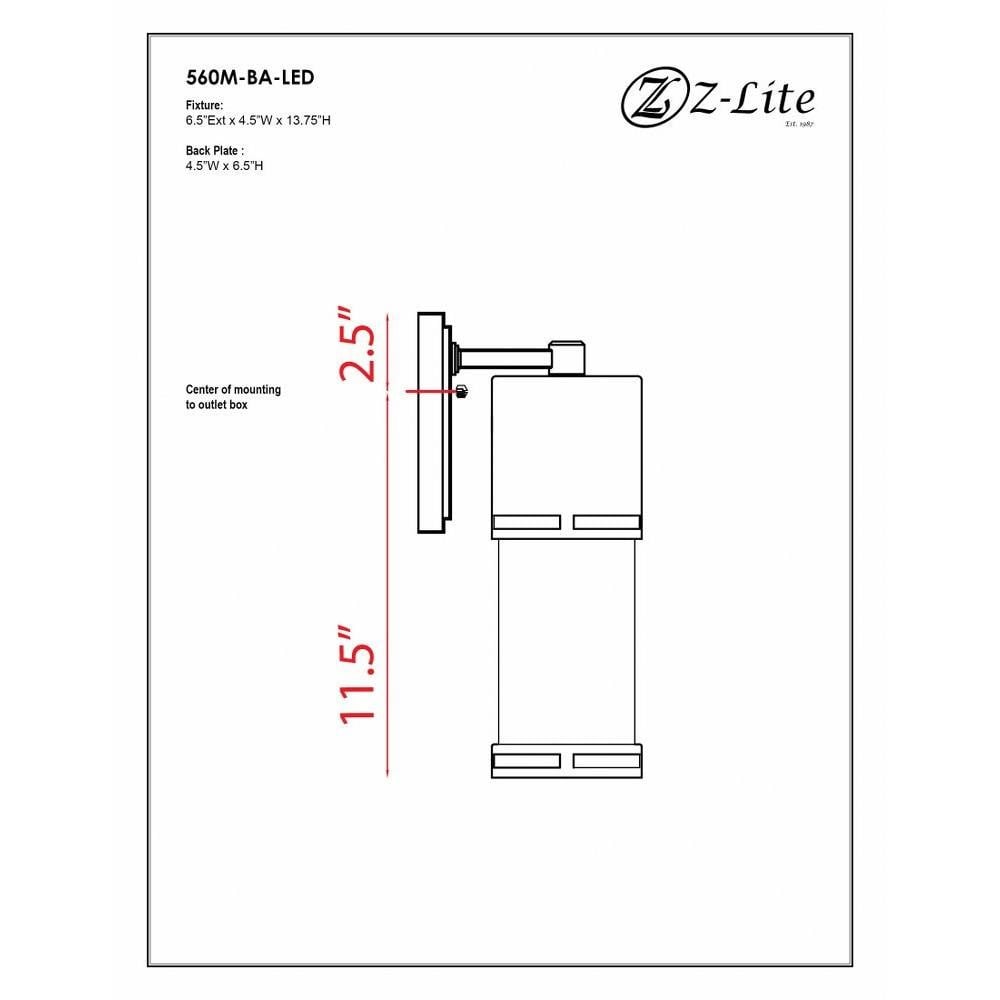 560M-BK-LED | dimension