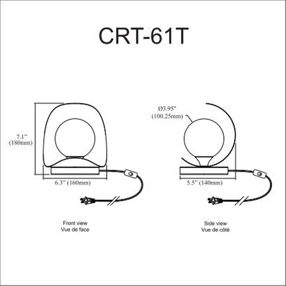 crt-61t-mb | dimension