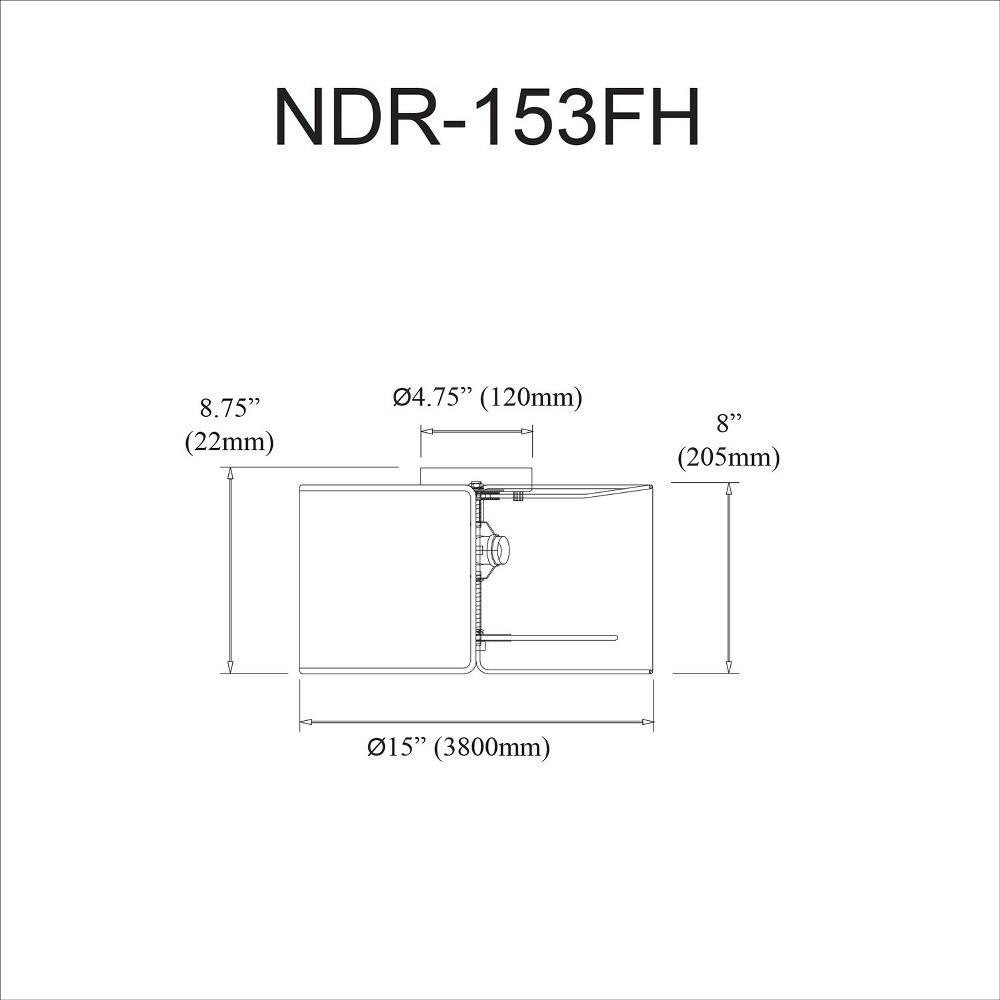 NDR-153FH-BK-WH | dimension