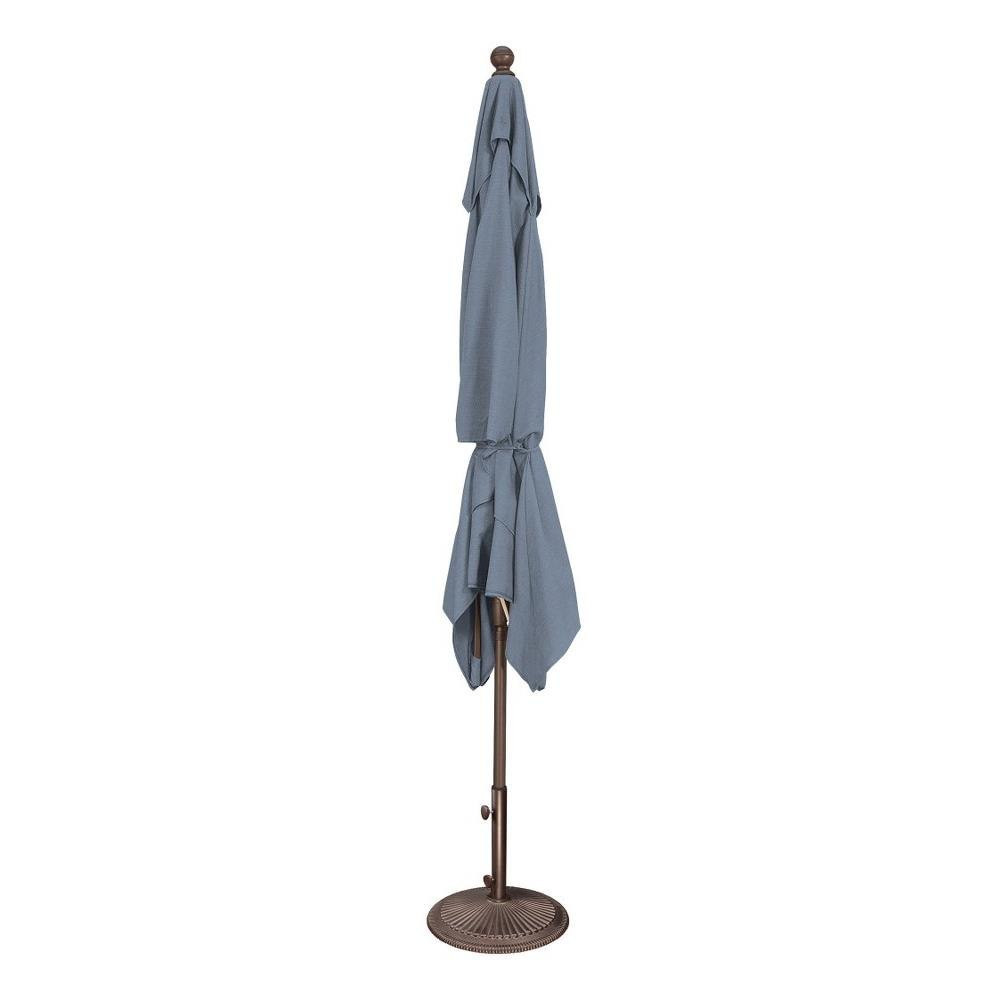 6 x 10 Foot Aluminum Crank Lift Rectangle Market Umbrella by