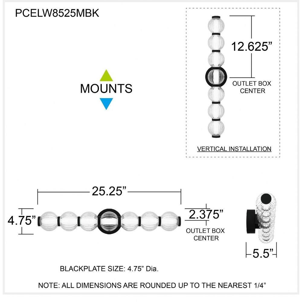 PCELW8525MBK | dimension