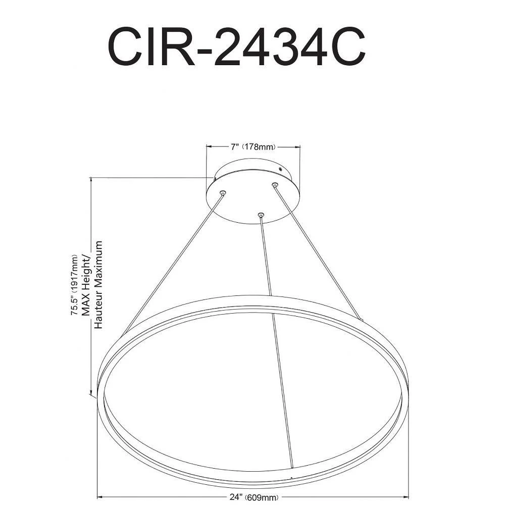CIR-2434C-SV | dimension