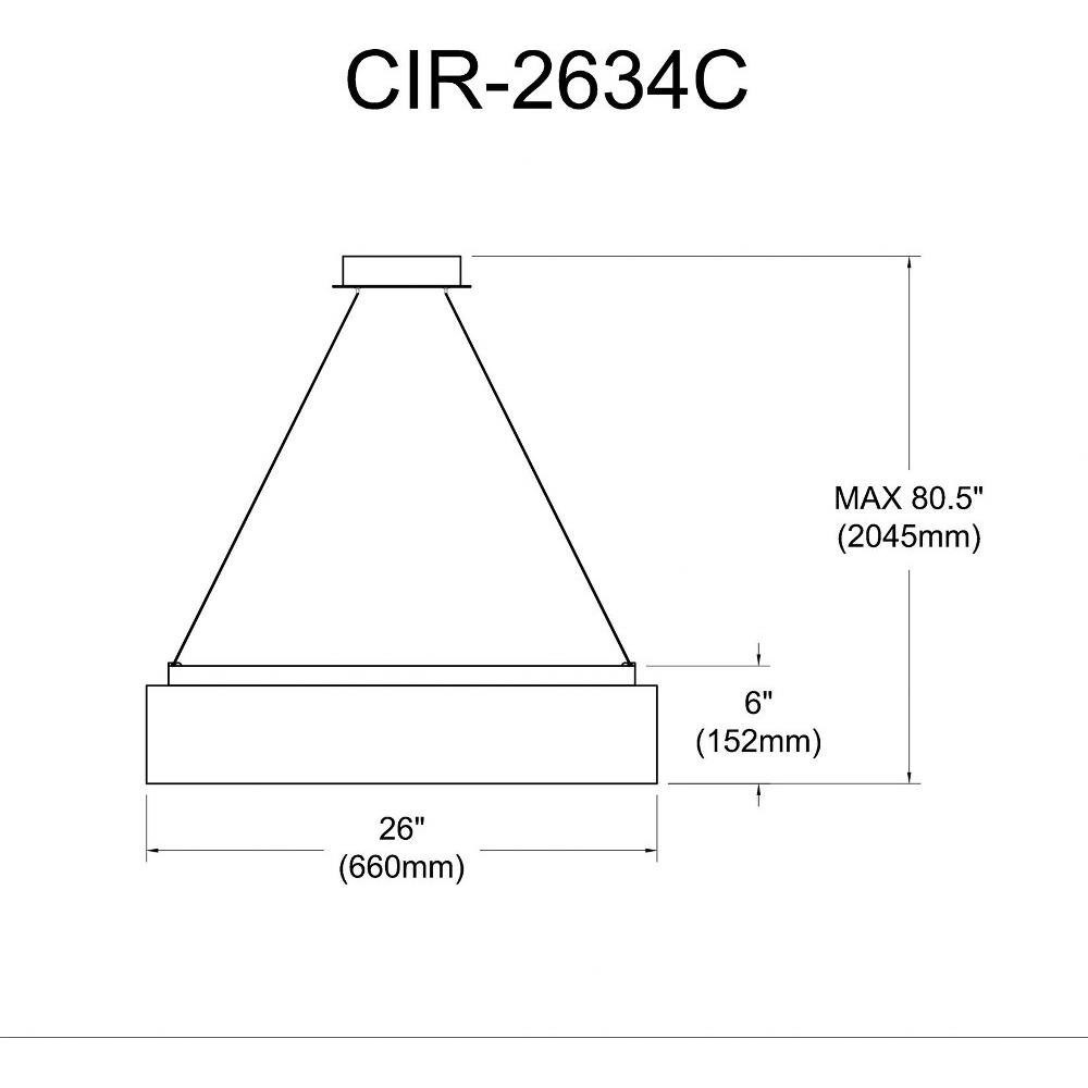 CIR-2634C-SV-790 | dimension