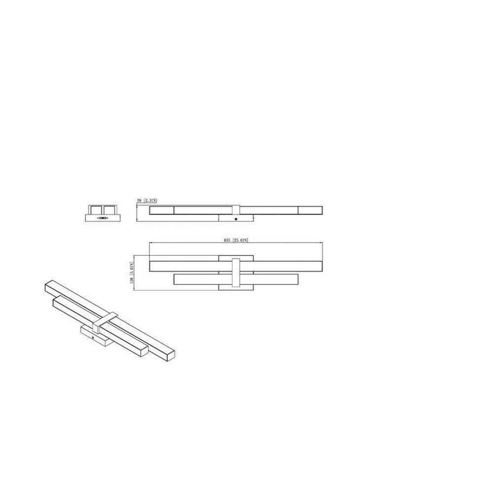 1008-25W-MB-LED | dimension