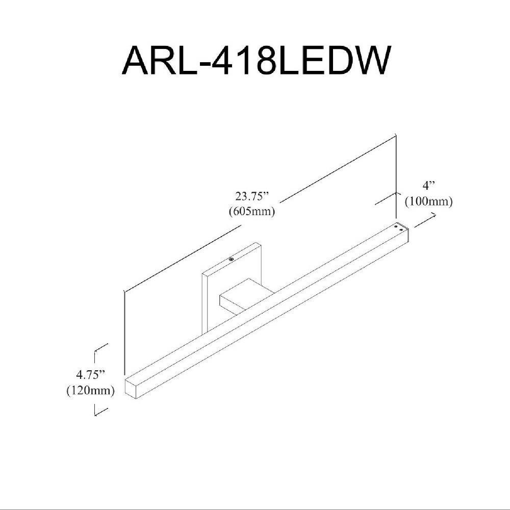 ARL-418LEDW-PC | dimension