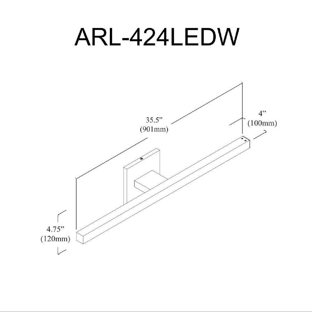 ARL-424LEDW-PC | dimension