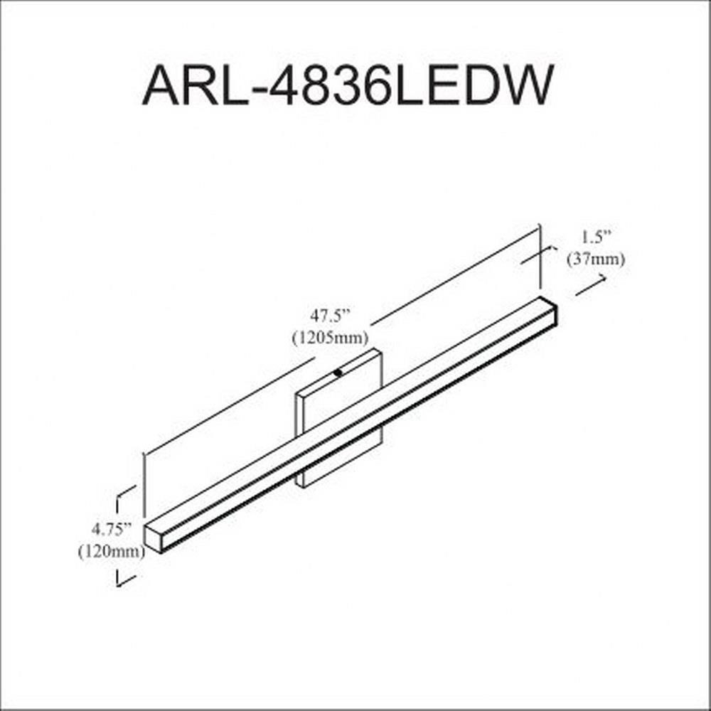 arl-4836ledw-pc | dimension
