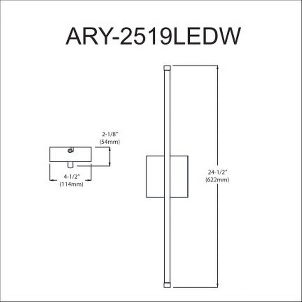 ary-2519ledw-mb | dimension